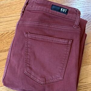 Kut from the Kloth Women's Skinny Jeans in Rust size 6